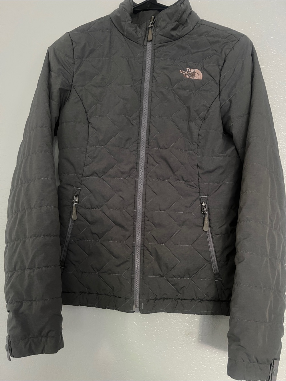 The North Face Women's Charcoal Quilted Puffer Jacket